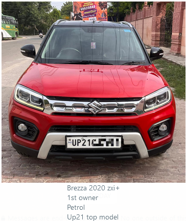 Brezza 2020 ZXI+ ?955,000.00 Brezza 2020 zxi+ 1st owner Petrol Up21 top model 55,000km SHIV SHAKTI MOTORS G-45, Vardhman Tower, Commercial Complex Preet Vihar Delhi 110092 - INDIA Remember Us for: Buying or Selling Exchange or Financing Pre-Owned Cars. 9811077512 9811772512 9109191915